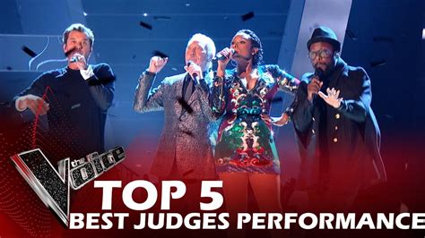 the voice judges performance